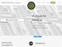 Tablet Screenshot of nodejs-cloud.com